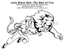 julie black belt the kung fu chronicles coloring sheet
